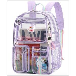 Clear Backpack Heavy Duty,Transparent Backpacks for School,Girls New